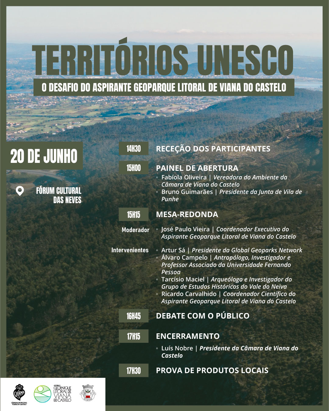 Mesa-redonda debate o futuro dos territórios UNESCO e o desafio do Aspirante Geoparque Litoral de Viana do Castelo